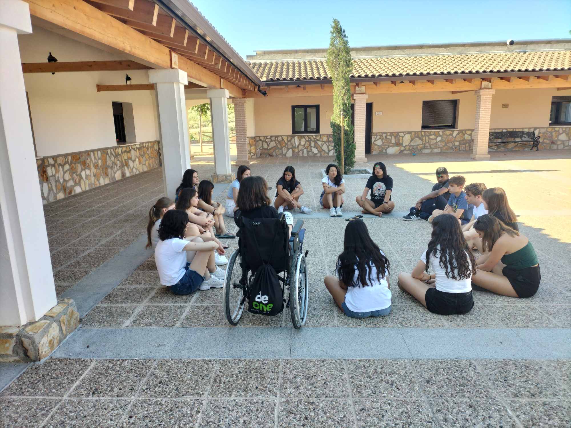 UWC short course participants sitting in a circle